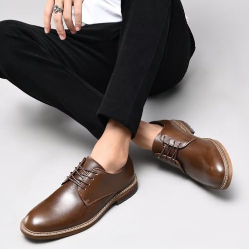 Image of Arkbird Mens Dress Shoes, Lace Up Leather Oxford