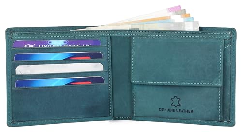 Image of NAPA HIDE Top Grain Genuine Leather Wallet for Men (BLUEHUNTER)