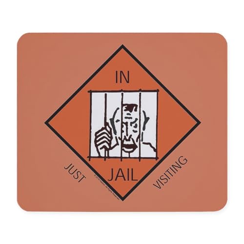 CafePress Monopoly in Jail Mousepad Non-Slip Rubber Gaming Mousepad