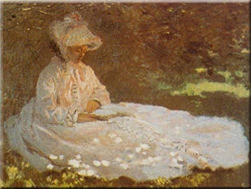 Donna in Lettra by Claude Monet 27.5 X 39.5 Art Print Poster