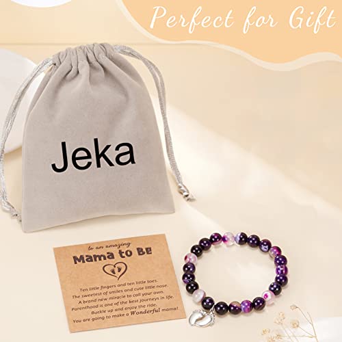 Gifts for Pregnant Women - New Mom Gifts for Women, Natural Stone Bracelets-First Time Mom Gift, Mom to Be Gifts, Expecting Mother Gifts for Christmas, Jewelry for Wife Daughter Friends Sister - Image 6