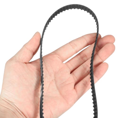 QUARKZMAN 3 Stück 200XL037 Zahnriemen Gummizahnriemen Keilriemen 100 Zähne 10mm Breite 5,08mm Steigung Gummi Zahnriemen Antriebsriemen 3D-Drucker Zahnriemen Schwarz