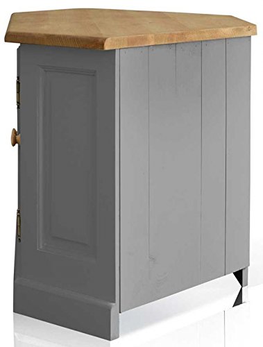 Image of APRODZ Mango Wood Borgia TV Stand Entertainment Unit for Living Room | Grey Finish