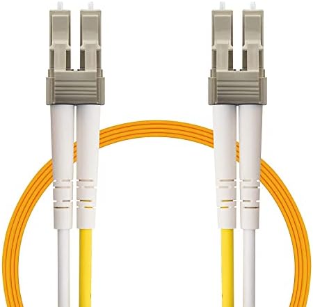 Oxen | Duplex Multimode Jumper Fiber Patch Cable | Corning Glass Fiber Optic | LC LC Riser OFNR Zipcord 50/125 OM2 Orange 1 Mt