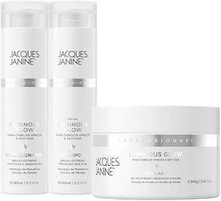 Kit Jacques Janine Luminous Glow Shampoo e Condicionador e Máscara 240g 3 Itens