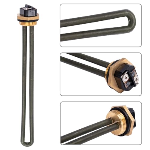 Image of Bittwee 520900 RV Water Heater Element Kit, Automotive Electric Water Heater with New Gasket Replace 520789 232794 Heating Element Screw-In 1440W 120V, Universal for RV SW Series