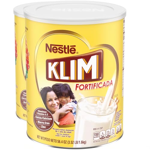 NESTLE KLIM Powdered Milk PREBIO 56.4 Ounce,(Pack of 2)