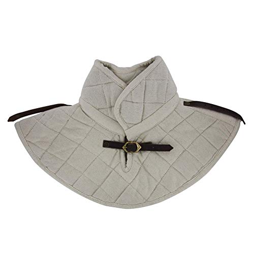 NauticalMart Cotton Armor Padding Collar Medieval Garment White