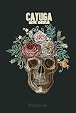  Cayuga American Indian Tribe Floral Tribal Skull Retro Notebook: Skull Gothic Themed Journal Gift Under 10 Dollars For Family Friends 6x9 110 Pages Unique Design