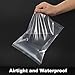 7 x 9 inches Thick 5 Mil Clear Zip Plastic Bags Lock Reclosable Poly Bag Seal Storage Bags With Zipper for Cards Envelopes Snacks Heavy-Duty 20Pack