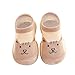 TinaDeer Stricken Baby Boden Sockenschuhe Kleinkind Jungen Mädchen Bodensocken Cartoon Krabbelschuhe Atmungsaktiv Rutschfest Lauflernschuhe Sommer Babyschuhe Weicher Socken Schuhe (Khaki, 20 EU)