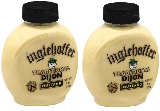 Paquete de 2 mostaza tradicional de Dijon, 9 onzas