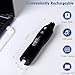 Petsaunter Dog Nail Grinder, 2-Speed and LED Light, Touch-Switch, TypeC, Quiet and Low-Vibration Dog Nail Trimmers, and 3 Ports for Large Dogs, Medium, Small Dogs Cats Pets with Hard or Thick Nail