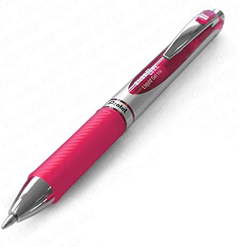 Bolígrafo Pentel EnerGel RTX 0.7mm Punta Metal, Tinta Rosada, Pack 3 miniatura 2