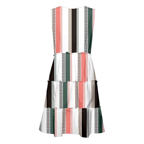 Robe trapèze décontractée sans manches pour femme active - 4