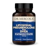 Dr. Mercola Liposomal Pregnenolone Plus DHEA, 30 Servings (30 Capsules), 50 mg Pregnenolone Per Serving, 10 mg DHEA Per Serving, Dietary Supplement, Non-GMO