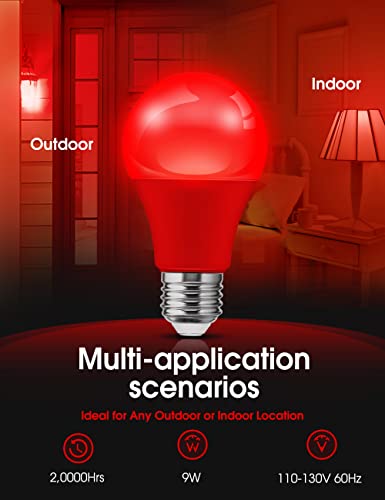 Image of L LOHAS LED Red LED Light Bulbs for Christmas Decoration