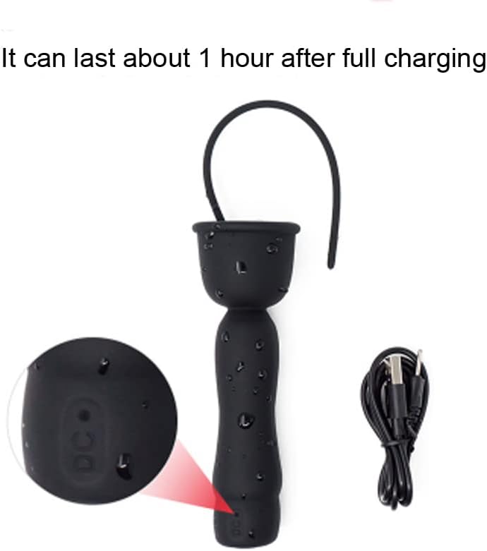 Miniatura 6 de Sonido vibratorio eléctrico de silicona para hombres, estimulación de uretra masculina para entrenamiento de pene (A)