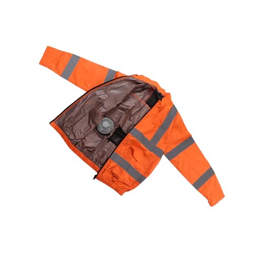 Jaqueta de Ventilador de Resfriamento, Jaqueta de Ventilador Sem Fio ABS Confortável Manga Longa par