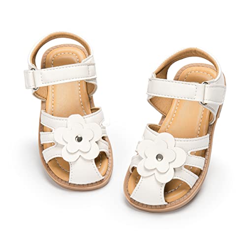 Image of Boys Girls Sandals Open Toe Breathable Princess Non-Slip Flats Summer Beach Lightweight Rubber Sole Sandals (Toddler /Little Kid)