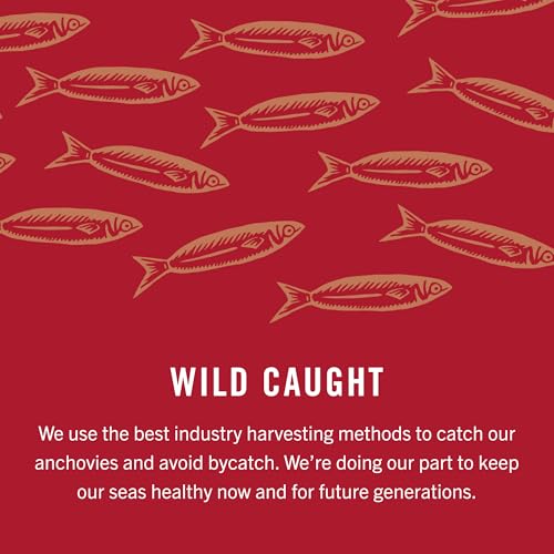 Image of King Oscar Anchovies Fillets in Olive Oil, 2 Ounce Can (Pack of 1), Wild Caught Canned Anchovies