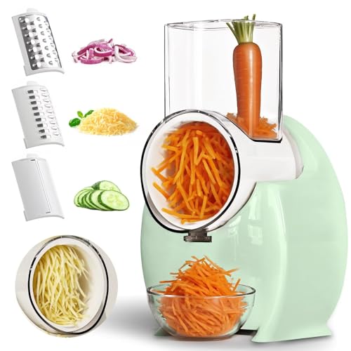 Electric Cheese Grater with Slicer and Salad Shooter