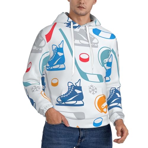 Sweat à capuche hockey homme chaud vêtement extérieur décontracté gym