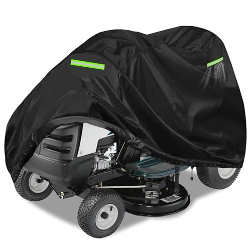 Housse de protection pour tondeuse autoportée, housse de tondeuse autoportée,bâche pour tracteur de pelouse Oxford 600D robuste,250*110*110CM(250,Schwarz)