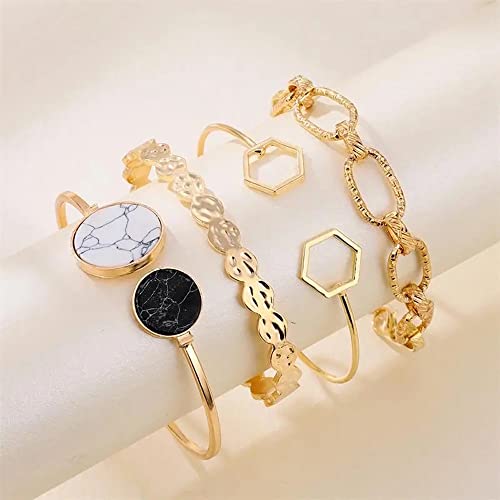 Image of Shining Diva Fashion Stylish Multilayer Gold Plated Bangle Bracelet for Women and Girls