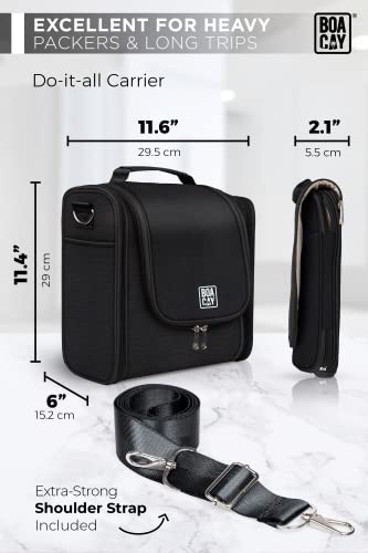 Boacay Extra Large Hanging Travel Toiletry Bag For Women And Men, Makeup Bag, Bathroom & Shower Organizer Kit For Accessories, Cosmetics, Essentials #TOP3