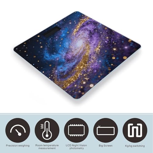 Galaxy Glitter Báscula Digital de Baño Precisa y Estable miniatura 3