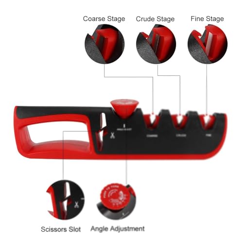 Couteau et aiguillon à ciseaux réglables avec bouton de réglage d'angle précis