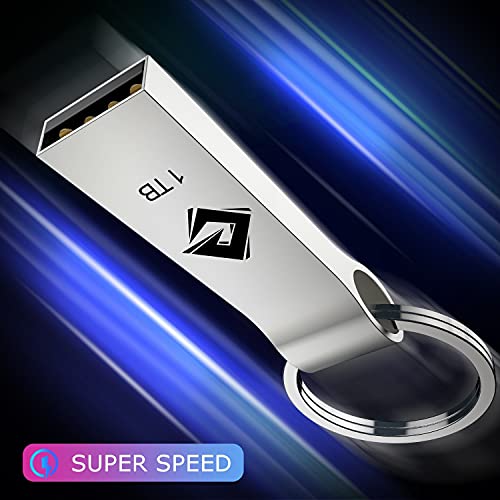 USB Flash Drive 1TB, Thumb Drive: Nigorsd High Speed USB Drive, Portable Large Data Storage USB Memory Stick, Waterproof Durable Jump Drive with Keychain - Thumbnail 2