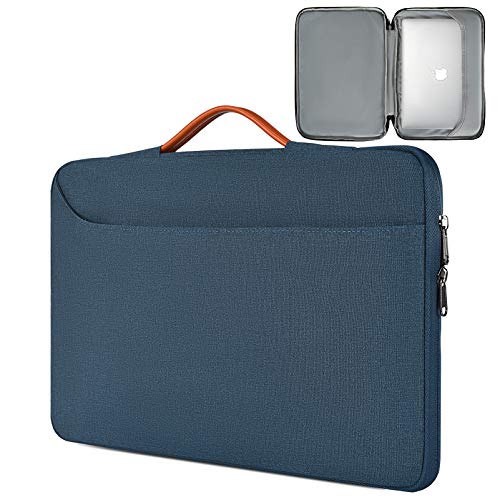 15.6 Inch Waterproof Laptop Case Bag Men Women TSA Briefcase with Organizer for Acer Aspire E15/Predator, Lenovo Yoga 720/730 15.6, HP Envy 15.6, MSI GS65/66 ASUS Dell Inspiron 15.6 Sleeve, Navy Blue