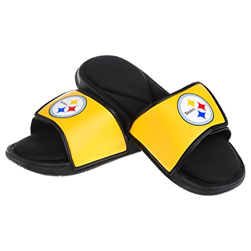 FOCO Pittsburgh Steelers NFL Mens Foam Sport Slide - S2