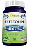 Luteolin 100mg - 120 Capsules - Luteolin Supplement & Powder Complex Pills Commonly Taken with Quercetin - Supports Brain & Memory Health