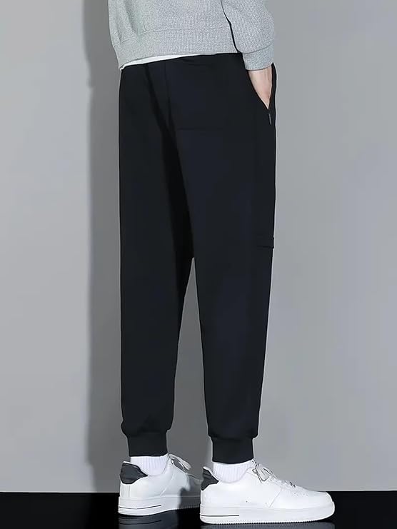 Image of Lymio Men's Regular Slim Fit Mid Rise ycra Full Elastic Jogger Track Pant Printed Joggers (TP-47-49)