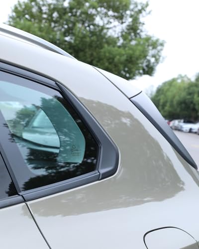 Birbenben ABS Matte Black Rear Window Trim Molding Covers for 2023-2026 Mazda CX-50 Flat Black Outside D Pillar Post Molding Cover Trims Compatible with Mazda CX50 CX 50 Hybrid 2024 2025