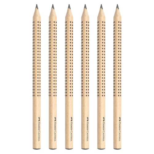 Faber-Castell - Bleistifte Set Jumbo Grip Natur 6 Stück Härtegrad HB