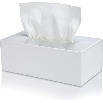Handmade cloth box white made of acrylic 25   13   9cm facial tissue box rectangular tissue box for dining room officeAutoBathroom white
