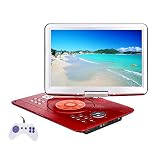 YOOHOO 16.9'' Portable DVD Player with Remote Controller, 14.1'' HD Swivel Large Screen,6 Hours Rech
