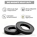 Grade 10 Ferrite Ring Magnet,2.75In Dia, Big Magnets Heavy Duty Round Ceramic Disc Magnets with Hole for DIY Crafts Science Projects Industrial, Pack of 2