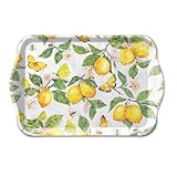 En mélamine Mini Plateau rectangulaire en mélamine Citrons et Papillons