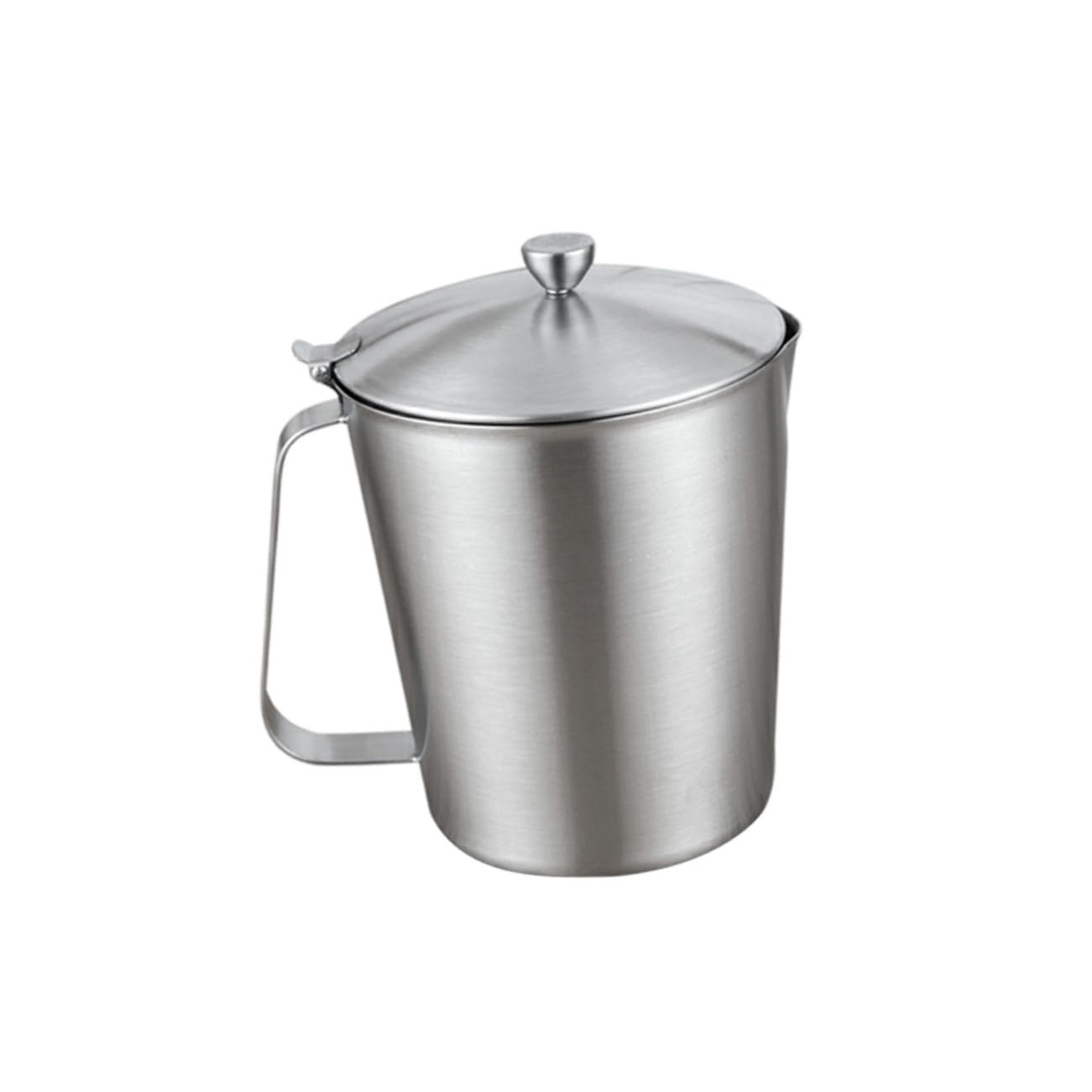 Tasse à Mesurer 500ml Argenté avec Couvercle en Acier Inoxydable