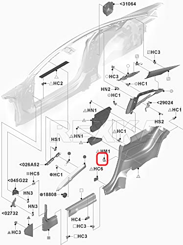 Rexka 30Pcs Door Panel Retainer Clip For Ford W713297-S300 C-Max Edge Escape Explorer F-150 Mustang Focus Flex Fusion Taurus Lincoln Mkc Mkx Mkz Tesla Model S W713297S300 #TOP5