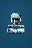 Eishockey Trainer Notizheft - Coach: Eishockeyspieler, Eishockey Geschenk Team Mannschaft, ca. A5, 108 Seiten