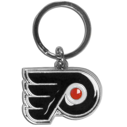 NHL Siskiyou Sports Fan Shop Philadelphia Flyers Chrome & Enameled Key Chain One Size Team Colors