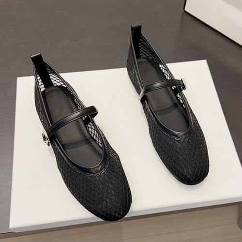 Stunner Womens Fashion Square Toe Slip On Dress Flats Comfortable Mary Jane Flats Work Flats2