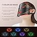 Red Light Therapy for Face, 7 Modes LED Face Mask Light Therapy with Remote, Red Light Therapy Mask with Timing Function, for Skin Care at Home, Portable and Rechargeable