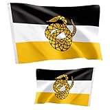 Sigma Nu Flags - Banderas oficiales de la Fraternidad SN de doble cara, 100% poliéster, para interiores y exteriores, 3 x 5 (doble cara, capítulo)